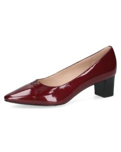 Lack-Pumps, bordeaux paten