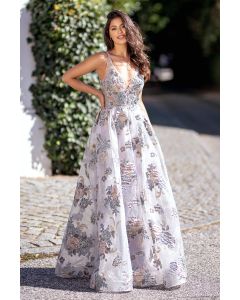 Abendkleid, lavender snow
