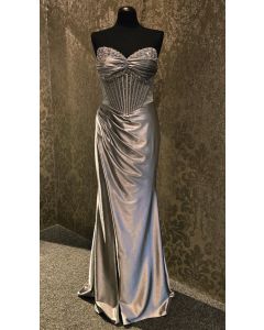 Abendkleid mit Corsage, grey