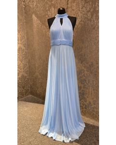Abendkleid, light blue/glitter