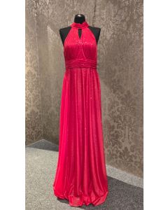 Abendkleid, red/glitter
