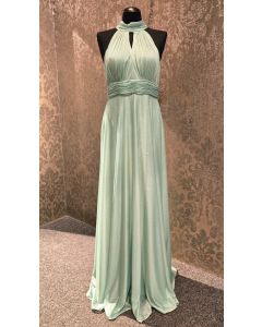 Abendkleid, light green/glitter