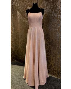 Abendkleid, rose/glitter