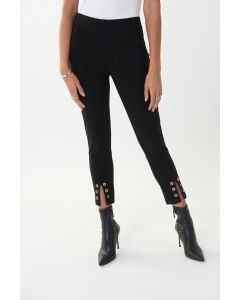 Hose mit Schlitz am Bein,black