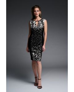Etuikleid,gold-black