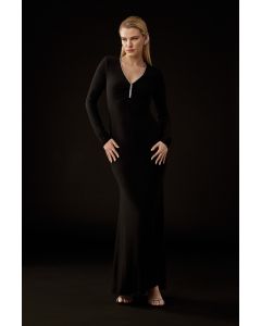 Abendkleid, Jersey, black