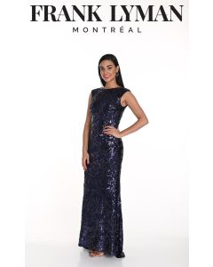 Paillettenkleid, navy