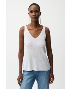 Da-Paillettentop, vanille