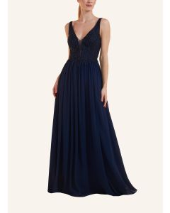 Abendkleid aus Chiffon, stormy blue
