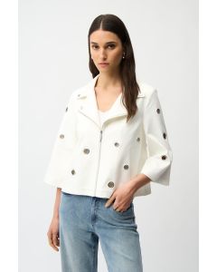 Da-Bikerjacke, vanille