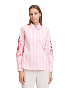 Da-Bluse, flamingo/white
