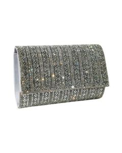 Tasche mit Glitzer, silver