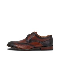 Herrenschuhe,cognac/black
