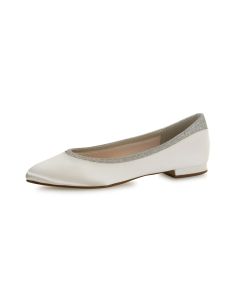 Brautballerinas, ivory silver