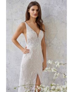 Brautkleid tiefer Rücken,beige/ivory