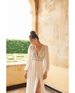 Brautkleid mit Ärmel,ivory