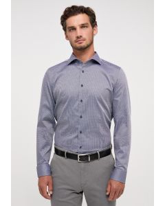 Hemd,slim fit,dark blue/silver