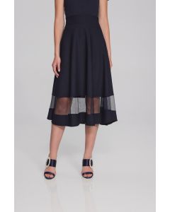 Rock mit Mesheinsatz, marine