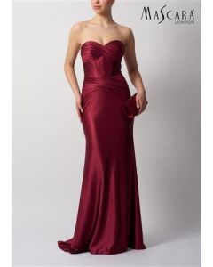 Fit & Flair Kleid, wine