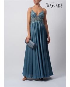 Abendkleid mit Satinrock, dew