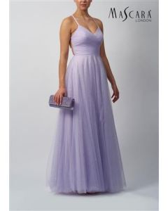 Abendkleid aus T&uuml;ll, dusty lavender