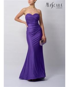 Jerseykleid mit Schnürung, purple