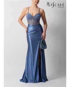 Jerseykleid mit Corsage, airforce