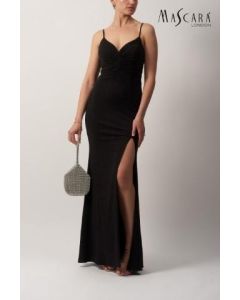 Jerseykleid, schwarz