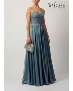 Abendkleid mit Satinrock und Spitze, dew