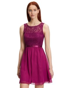 Festkleid mit Spitze, purple