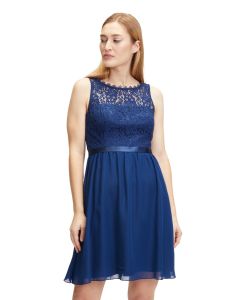 Festkleid mit Spitze, festival blue