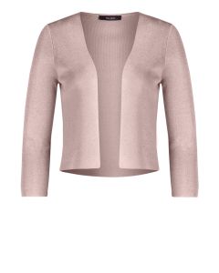 Strickbolero, rosé/silver