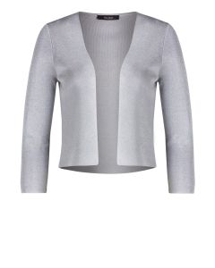 Strickbolero, grey/silver