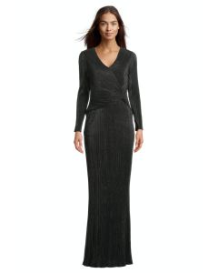 Abendkleid mit Arm, black/glitter