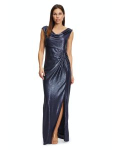 Abendkleid mit Schlitz, night sky