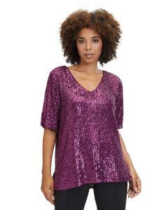 Paillettenshirt, purple