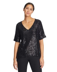 Paillettenshirt, black