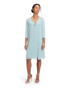 Kleid in Kastenform, silky mint