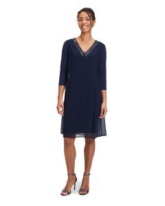 Kleid in Kastenform, night sky