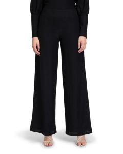 Marlenehose mit Lurex, black