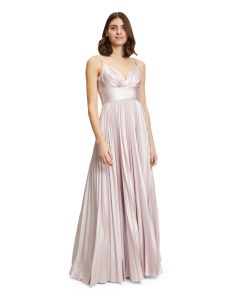 Abendkleid mit Plisseerock, rosé