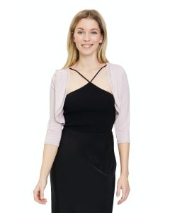 Bolero mit Chiffonkante, burnished rosé