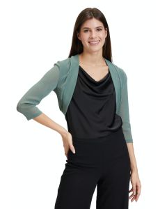 Bolero mit Lurex, mint/silver