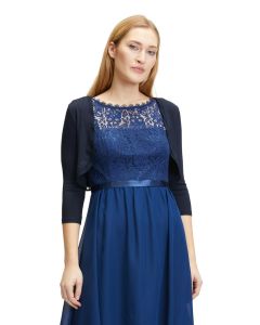 Bolero mit Chiffonkante, dark blue