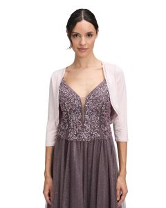 Bolero mit Chiffonkante, apricot