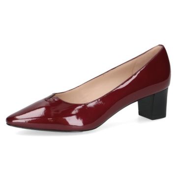 Lack-Pumps, bordeaux paten