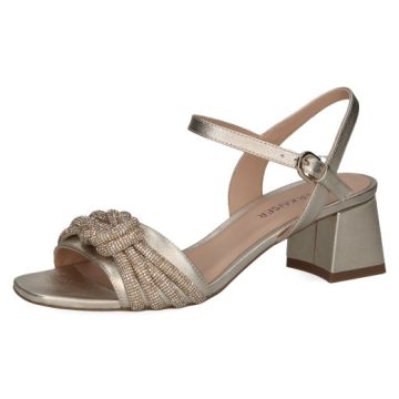 Sandalette-Leder, gold