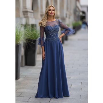 Abendkleid, indigo