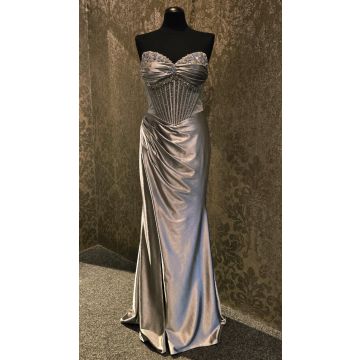 Abendkleid mit Corsage, grey