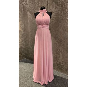 Abendkleid, light rose/glitter